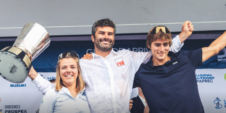 podium Solitaire du Figaro Paprec