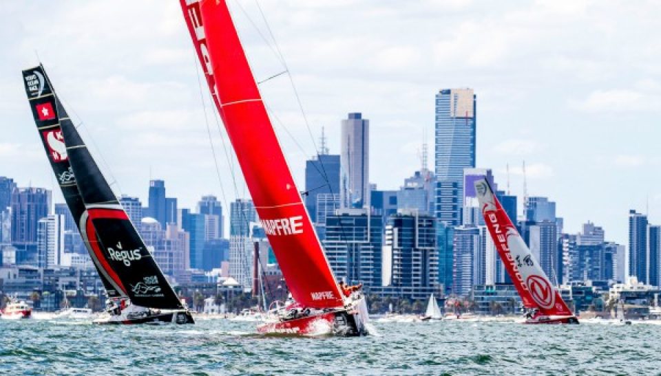 Leg 4, from Melbourne to Hong Kong. Start day. Photo by Jesus Renedo/Volvo Ocean Race. 02 January, 2018.